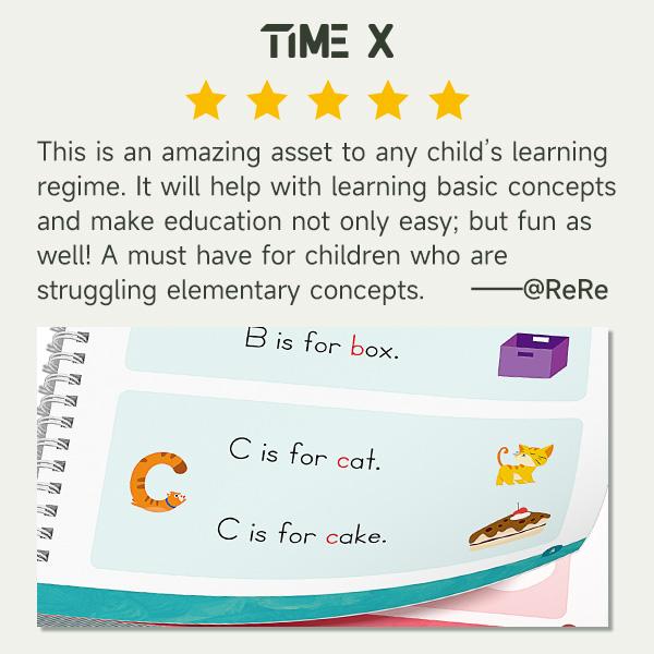 TIMELY™ 6 Reusable Grooved Handwriting Workbook for Kids